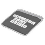 Periodic
 Table
 Writer  iPad Sleeves