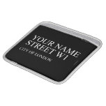 Your Name Street  iPad Sleeves