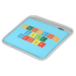 Periodic
 Table
 Writer  iPad Sleeves