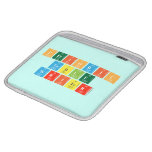Periodic
 Table
 Writer  iPad Sleeves