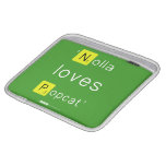 'Nolla 
 loves
 Popcat'  iPad Sleeves