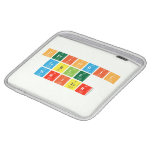 Periodic
 Table
 Writer  iPad Sleeves