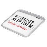 RT 002/02 KEEP CALM  iPad Sleeves