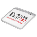 St. peter's Street  iPad Sleeves