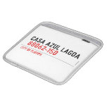 CASA AZUL LAGOA   iPad Sleeves
