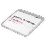 Industrial unit required  in   iPad Sleeves
