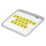 Periodic
 Table
 Writer  iPad Sleeves