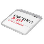 SHARP STREET   iPad Sleeves