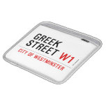 Greek Street  iPad Sleeves