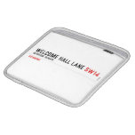 welcome hall lane  iPad Sleeves