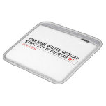 Your Name waleed abdullah Street city of pakistan  iPad Sleeves