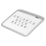 Periodic
 Table
 Writer  iPad Sleeves