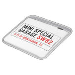 MINI SPECIAL GARAGE  iPad Sleeves