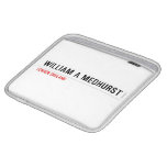william a medhurst  iPad Sleeves