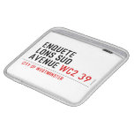 enquete  lons sud  avenue  iPad Sleeves