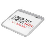 LONDON CITY  GENETICS  iPad Sleeves