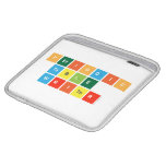 Periodic
 Table
 Writer  iPad Sleeves