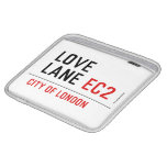 Love lane  iPad Sleeves