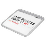 hairy bollocks fanny st  iPad Sleeves