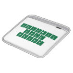 Periodic
 Table
 Writer  iPad Sleeves