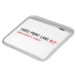 THREE POINT LANE  iPad Sleeves