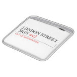 LONDON STREET SIGN  iPad Sleeves