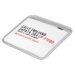 CALLE EMILIANO  ZAPATA 204  iPad Sleeves