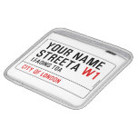 Your Name Streeta  iPad Sleeves