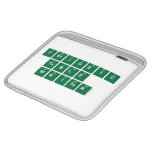 Periodic
 Table
 Writer  iPad Sleeves