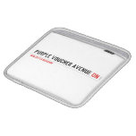 purple voucher avenue  iPad Sleeves