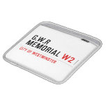 G.w.r memorial  iPad Sleeves