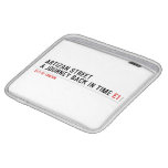Artizan STREET A journey back in time  iPad Sleeves