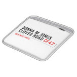 Donna M Jones Clover Road  iPad Sleeves