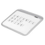Periodic
 Table
 Writer  iPad Sleeves