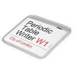 Periodic Table Writer  iPad Sleeves
