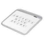 Periodic
 Table
 Writer  iPad Sleeves