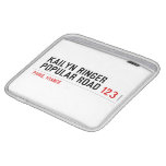 Kailyn ringer Popular road  iPad Sleeves