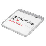 Cost Engineering Bay  iPad Sleeves