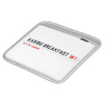 karibu breakfast  iPad Sleeves