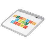 Periodic
 Table
 Writer  iPad Sleeves