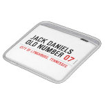 Jack Daniels Old Number  iPad Sleeves