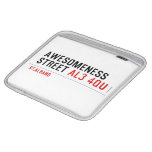 awesomeness street  iPad Sleeves