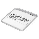 andesite drive  iPad Sleeves