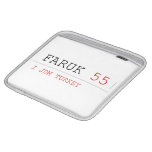 FARUK  iPad Sleeves