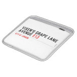 Vixen's Grape Lane  Avenue  iPad Sleeves