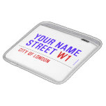 Your Name Street  iPad Sleeves
