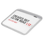 Creases Out Eaton Road  iPad Sleeves