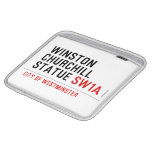 WINSTON CHURCHILL STATUE  iPad Sleeves