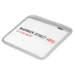 Warwick Street  iPad Sleeves
