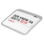 DUN KNOW DA SOUTH  iPad Sleeves